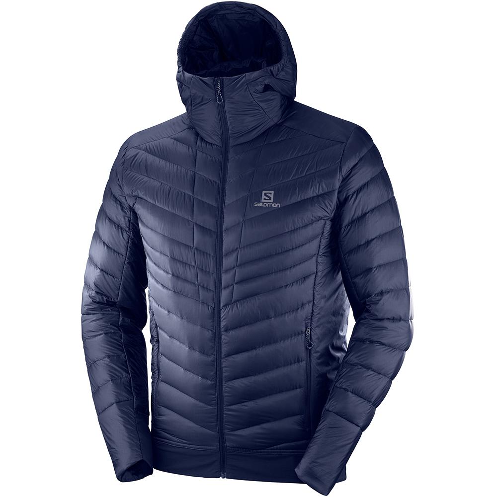 Chaquetas Salomon Hombre Azul Marino - Salomon Argentina OUTSPEED DOWN JKT M,843176-GSP